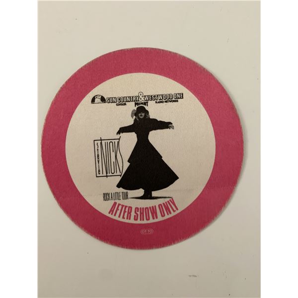 Stevie Nicks backstage pass