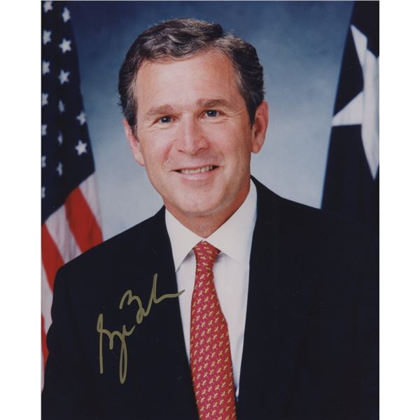 President George Bush signed photo