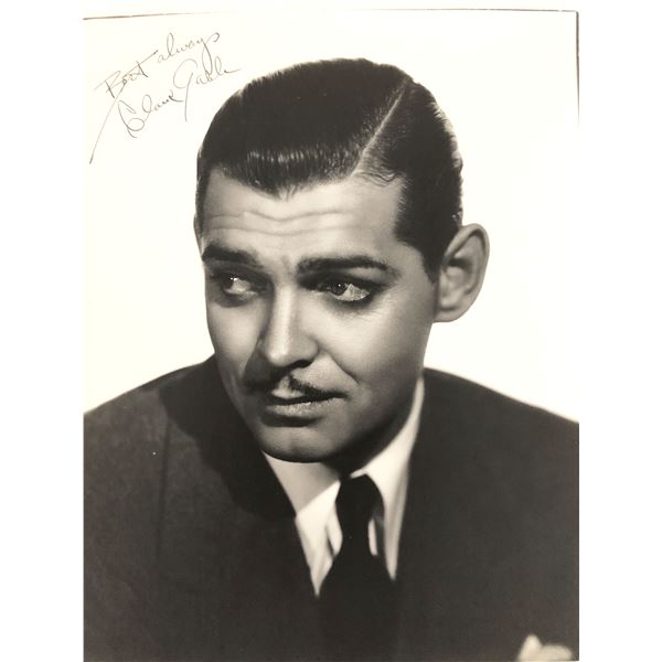 Clark Gable signed photo