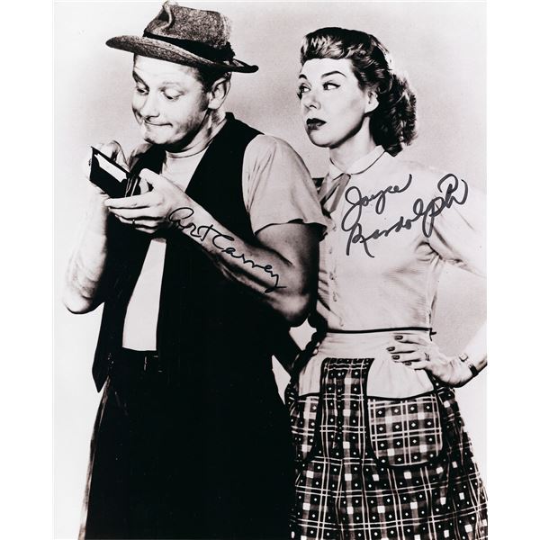 The Honeymooners Art Carney and Joyce Randolph signed photo