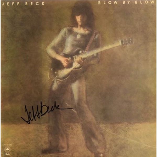Jeff Beck signed Blow By Blow album