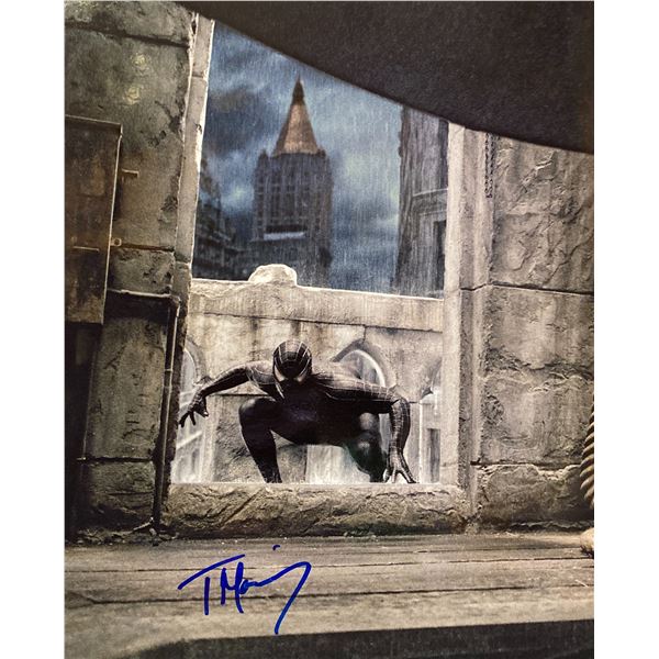 Spider-Man Tobey Maguire signed movie photo