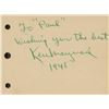 Image 1 : Ken Maynard signed note