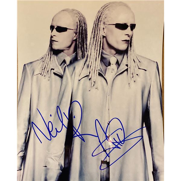 The Matrix Reloaded Alex and Neil Rayment signed movie photo