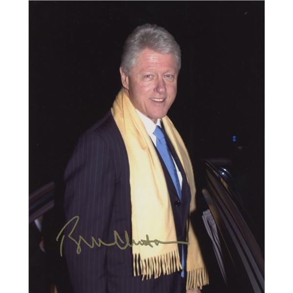 President Bill Clinton signed photo