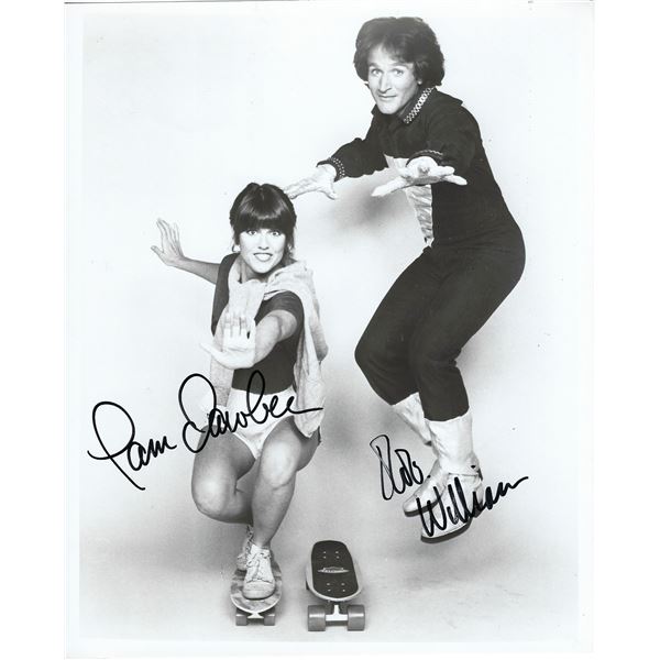 Mork & Mindy Robin Williams and Pam Dawber signed photo