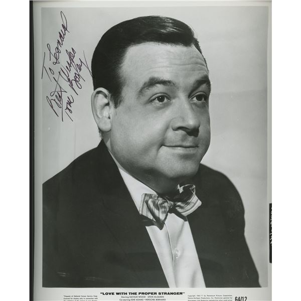 Tom Bosley signed "Love With the Proper Stranger" movie photo