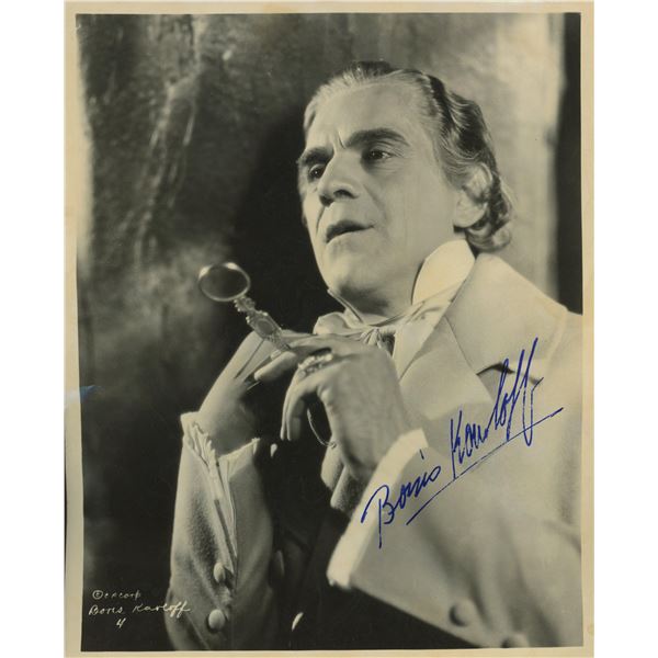 Boris Karloff signed photo