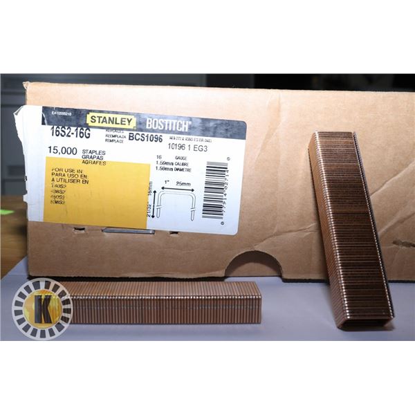 CASE OF STANLEY STAPLES