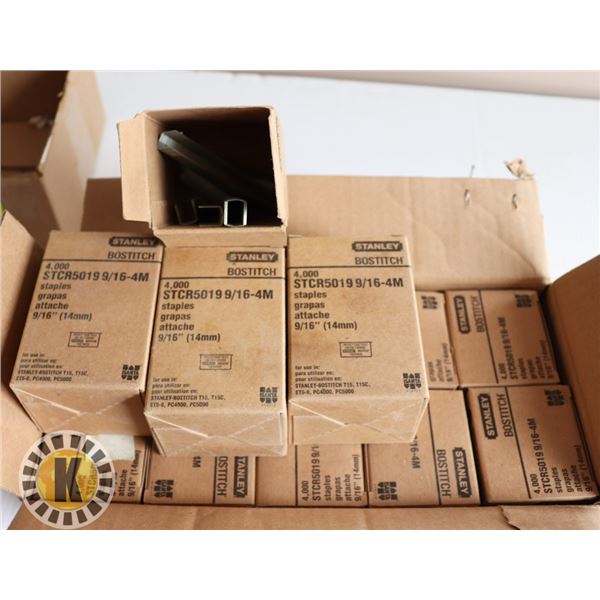 6 PACKS OF BOSTITCH GALVANIZED STAPLES 9/16"