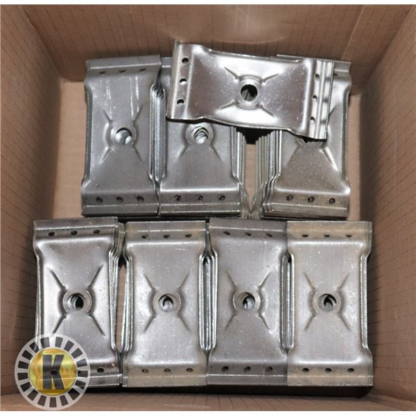 BOX OF TABLE CORNER BRACKETS 2 1/4 X 4 1/4