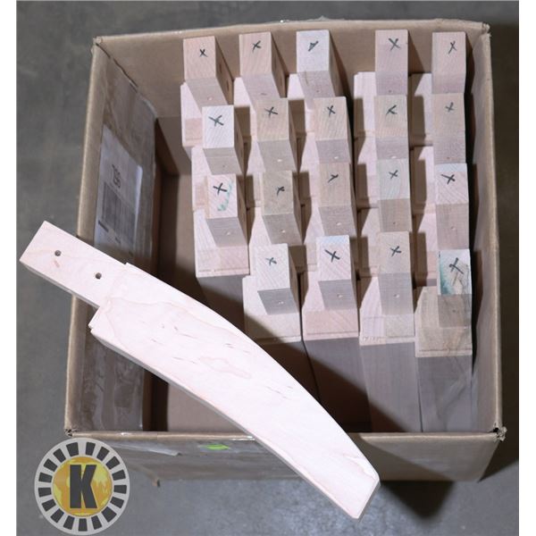 BOX OF 20 " LEG MAPLE