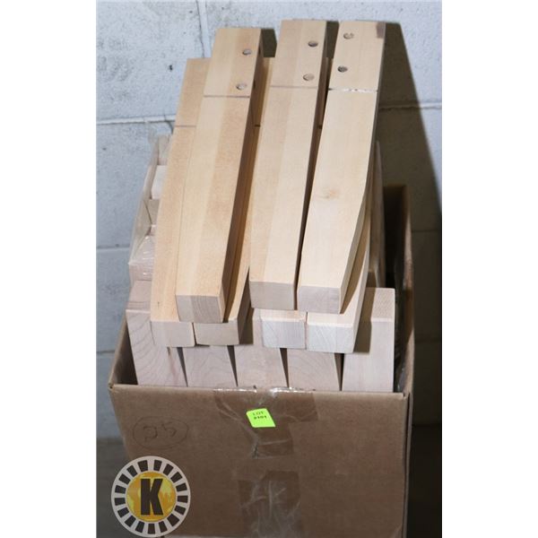 BOX OF 25 LH 9" LEG MAPLE