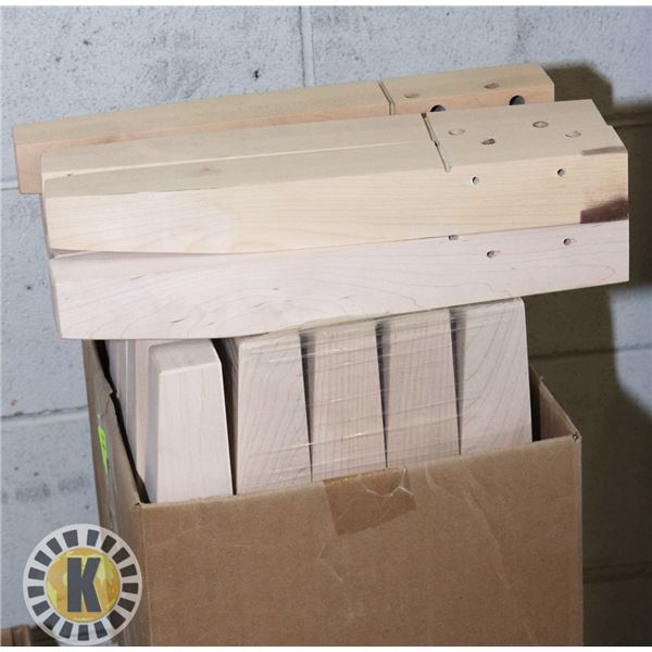 BOX OF 25 RH 9" LEG MAPLE