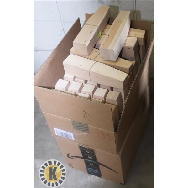 BOXES OF 75 5 1/2 MAPLE LEGS  4 SETS
