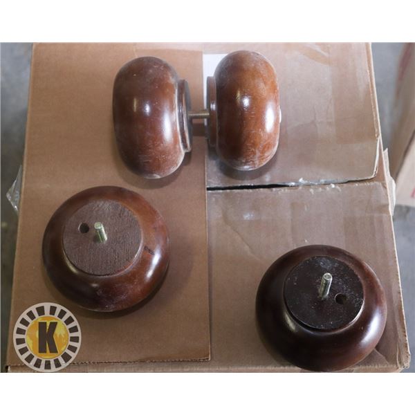 BOX OF 72 DARK BROWN BUN LEG