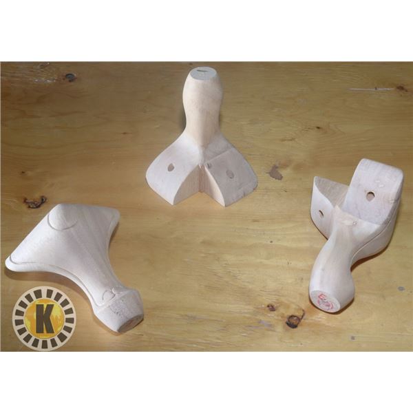 50 PCS OF 6" RAW QUEEN ANNE LEG