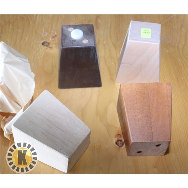 95 PCS OF ASSORTED COLOR  4" TAPERED LEG