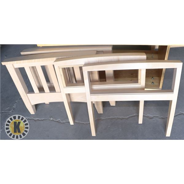 4 UNFINISHED BENCH FRAMES