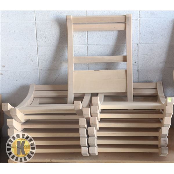 13 UNFINISHED CHAIR BACK S