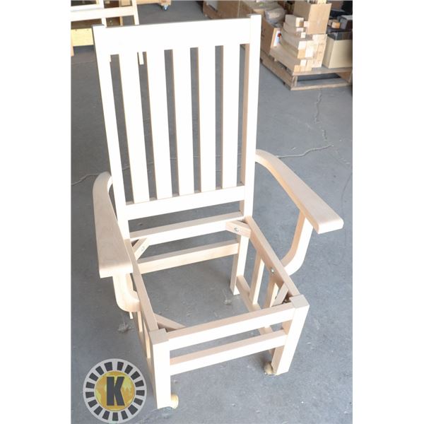 1 UNFINISHED ROLLING CHAIR