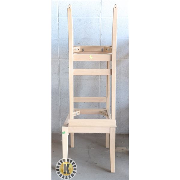 SET OF 2 UNFINISHED CHAIR