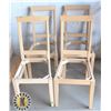 Image 1 : SET OF 4 UNFINISHED CHAIR