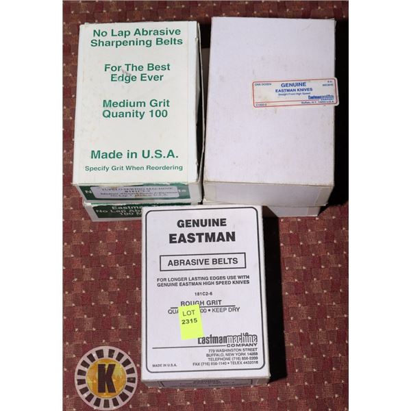 PILE SEWING MACHINE ABRASIVE BELTS