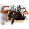 Image 1 : BOX OF ASSORTED AIR TOOLS FOR PARTS OR REPAIRS