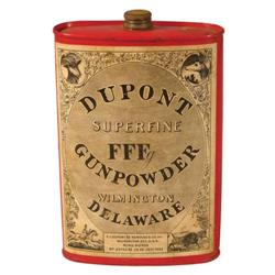 Dupont Superfine Gun Powder Tin