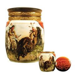 Western American Wavecrest Tobacco Jar