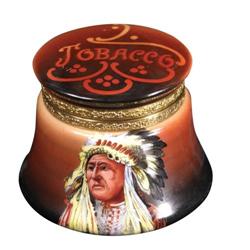 Western Americana Wavecrest Tobacco Jar
