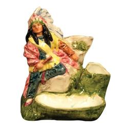 Western Americana Majolica Smoke Set