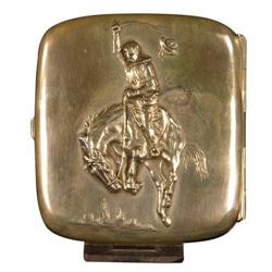 Let-R-Buck Sterling Silver Cigarette Case