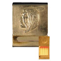 Western Americana Matchbook Holder