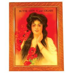 Butte City Cigars Paper Sign