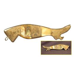 MOP and Silver Ladies Leg Bottle Opener