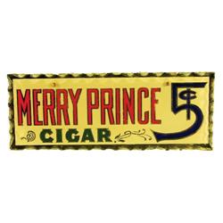 Merry Prince Cigar Reverse Glass Sign