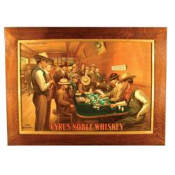 Cyrus Noble Paper Sign, Bucking the Tiger