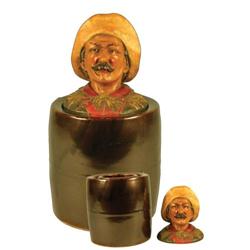 Ceramic Humidor with Mexican Ranchero Lid