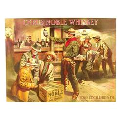 Extremely Rare Cyrus Noble Paper Sign