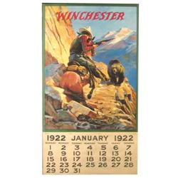 1922 Winchester Calendar