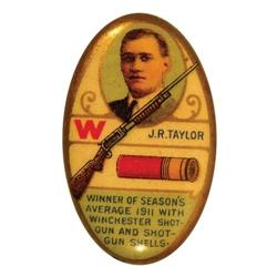 Winchester Shot Gun Shells Celluloid Pin Back