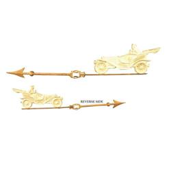 Vintage Car and Driver Weathervane