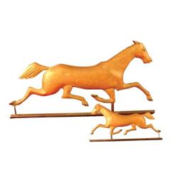 Very Early Copper Horse Weathervane
