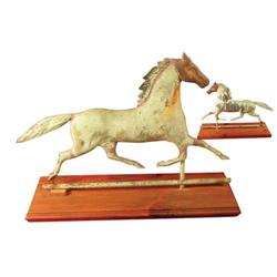 Rare Early Copper Horse Weathervane