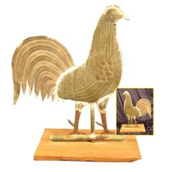 Early Tin Rooster Weathervane