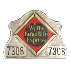 Wells Fargo and Co. Metal Hat Badge