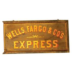 Rare Wells Fargo and Co. Express Sign