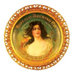 Buffalo Brewing Company Tin Charger